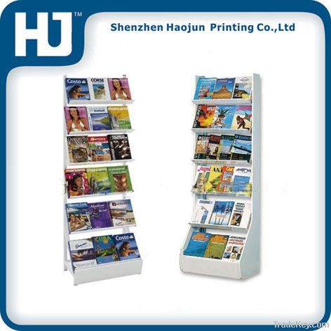 Eco-friendly recycled cardboard fashion magazine counter display with