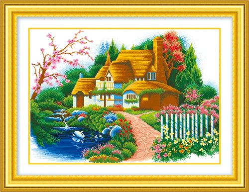 Diy Cross Stitch Diamond Painting For Living Room Decoration