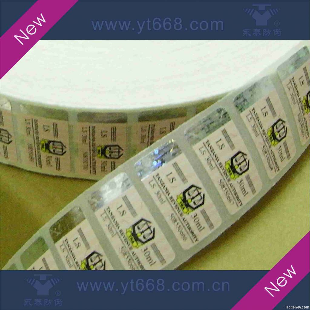 Hot stamping die cutting paper label