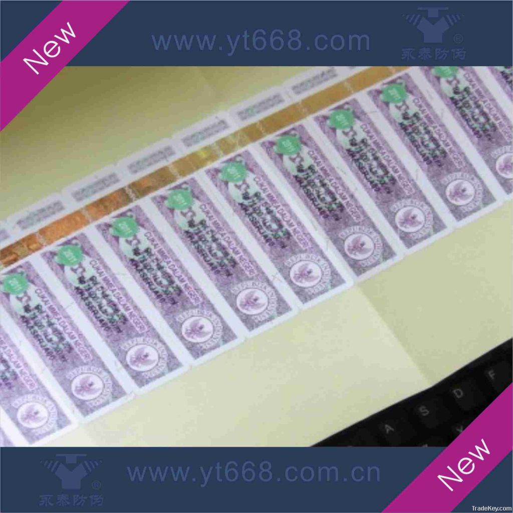 hot stamping foil transfer paper label