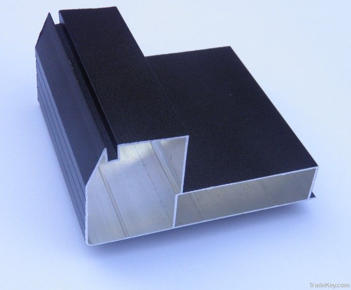 Extrusion aluminum profile with anodization black