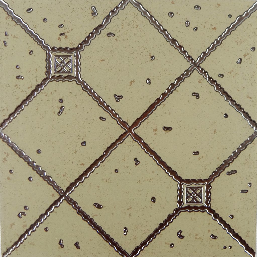 Rustic Glazed metallic ceramic floor tiles