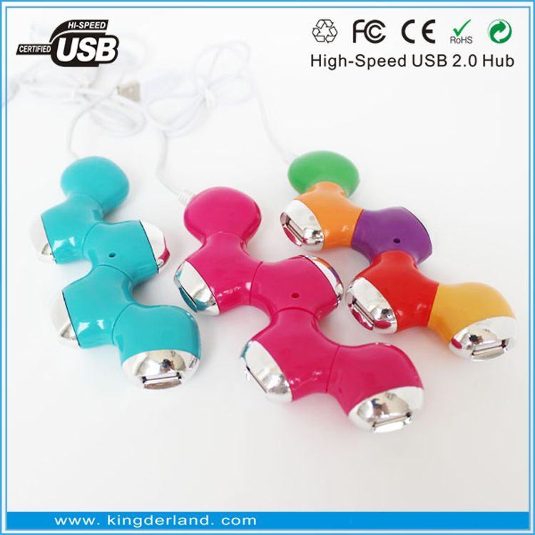 New Promotion Gift Flower Shape High Speed True 2.0 Version USB Por Hub