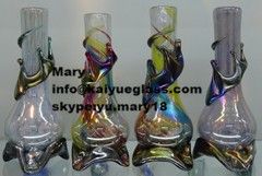 glow in the dark colored blown glass smoking pipes