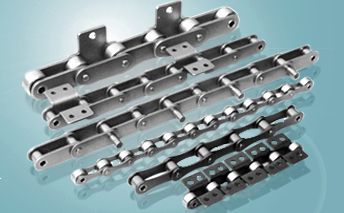 Double pitch precision roller chain