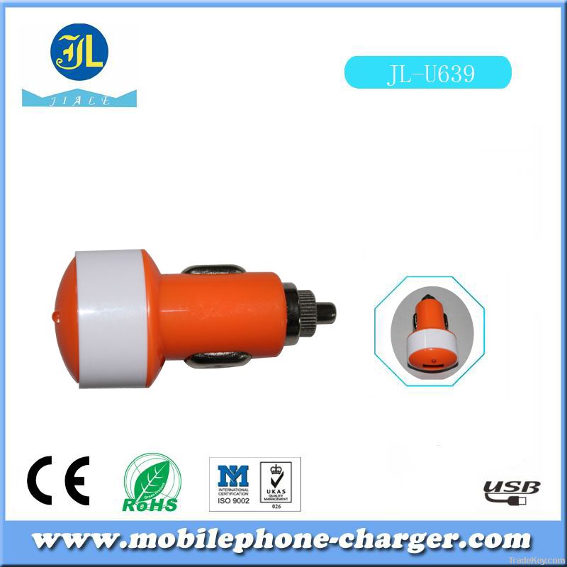 2014 promotion CAR battery charger with usb  for consumer electronic