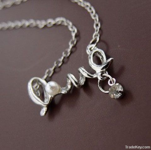 LOVE charm necklace
