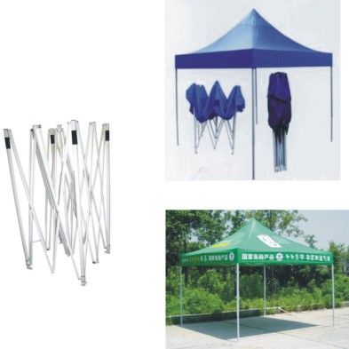 Foldable advertising tent