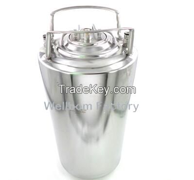 19L New Stainless steel Ball Lock Cornelius Style Beer OB Keg 