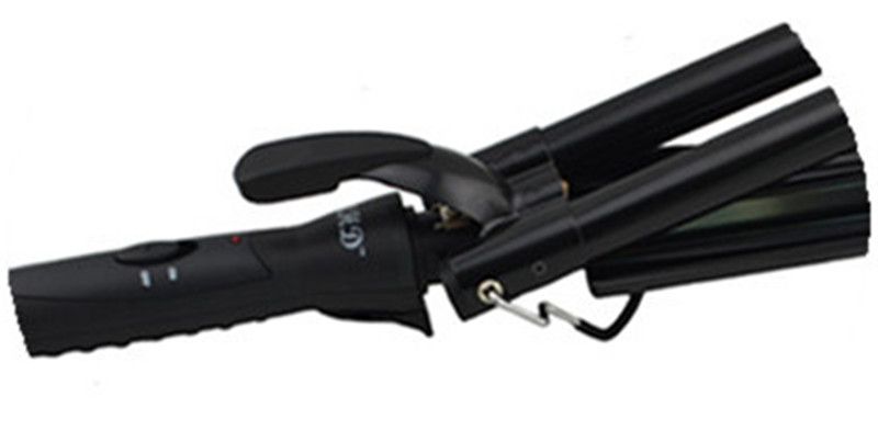 MHD-112T HOT selling ProfessionalCeramic Triple Barrel Waver Iron,PTC heater hair curler,free shipping