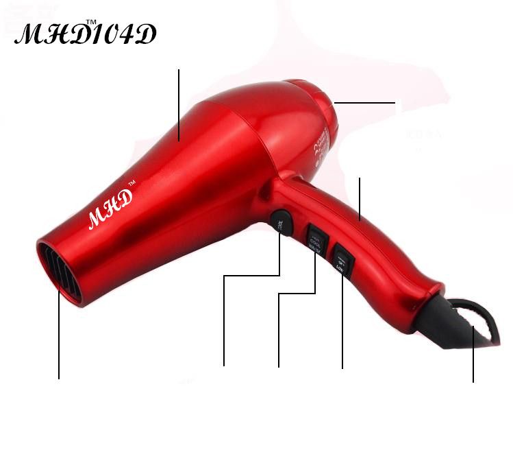 MHD-104D  Professional 1875W Negative Ionic Hair Dryer