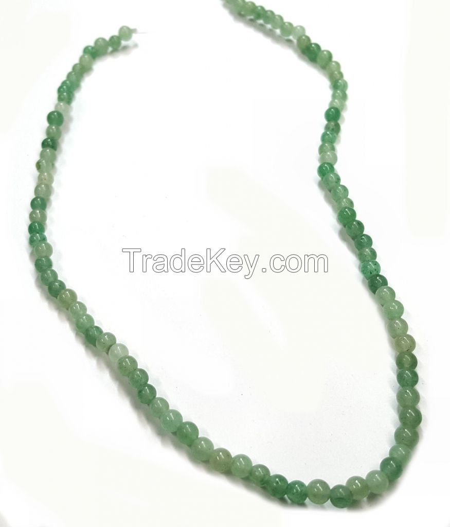 Genuine Light Aventurine 4mm Drilled Beads