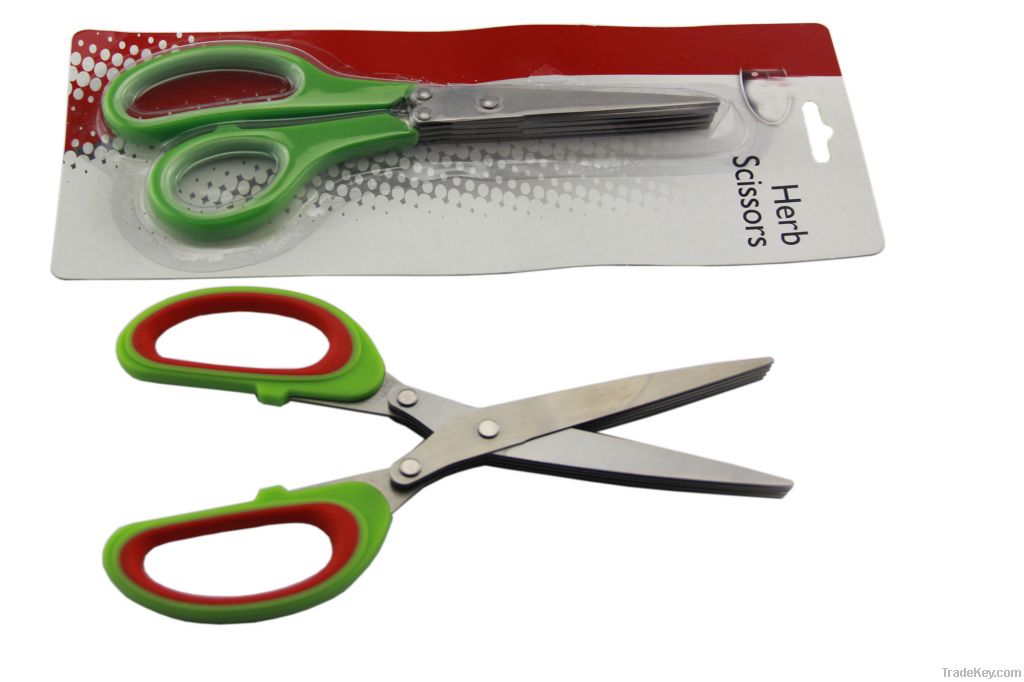 Stainless steel herb scissors