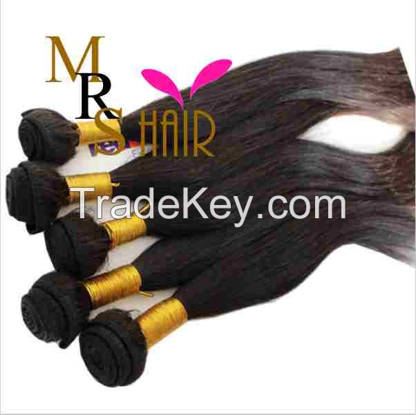 20 Inches Brazilian Virgin Hair Natural Black100% Human Hair Extension