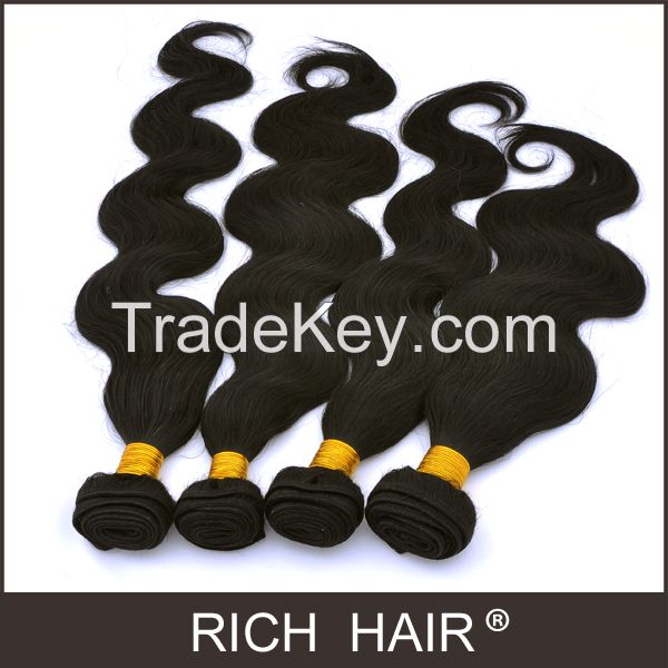 18 Inch Brazilian Virgin Hair Boby Wave Style Natural Black 100g/pack