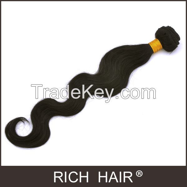 18 Inch Brazilian Virgin Hair Boby Wave Style Natural Black 100g/pack