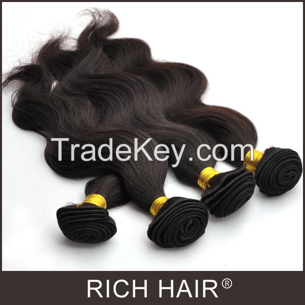 22 Inch Brazilian Virgin Hair Boby Wave Style Natural Black 100g/pack