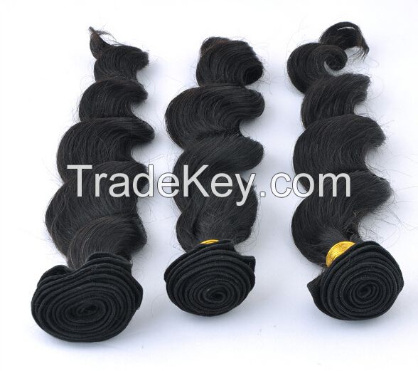 24 Inch Brazilian Virgin Hair Spiral Curly Weave Natural Black