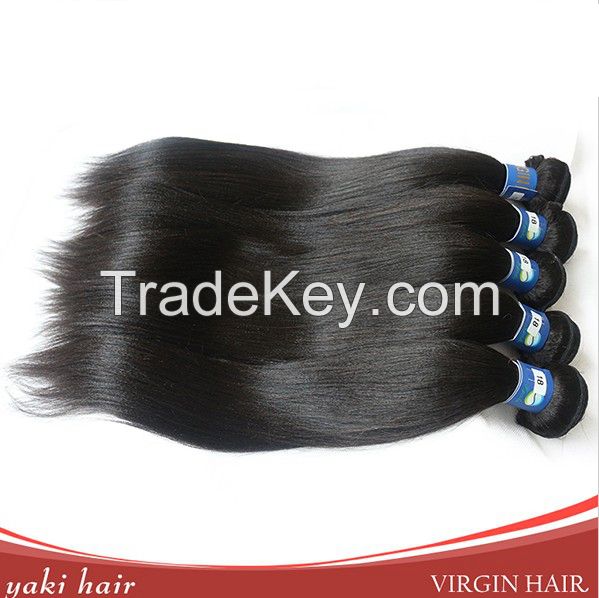 20 Inches Unprocessed Malaysian Virgin Hair Yaki Natural Black $43.59