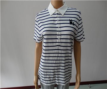 latest fashion man polo shirt,Striped Polo Shirt