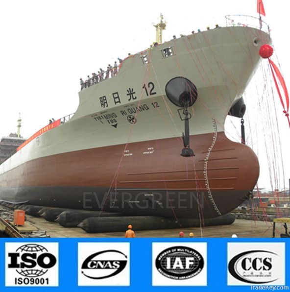 Pneumatic floating inflatable ship launching/landing/rubber airbags