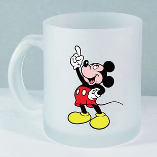 11oz sublimation frosted glass cup, glass mug