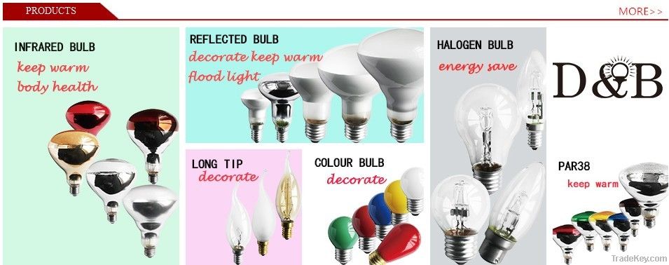 G45 incandescent light bulb CLEAR BULB decorative bulb  Color bulb