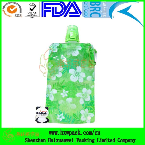 plastic stand up customed spout bags