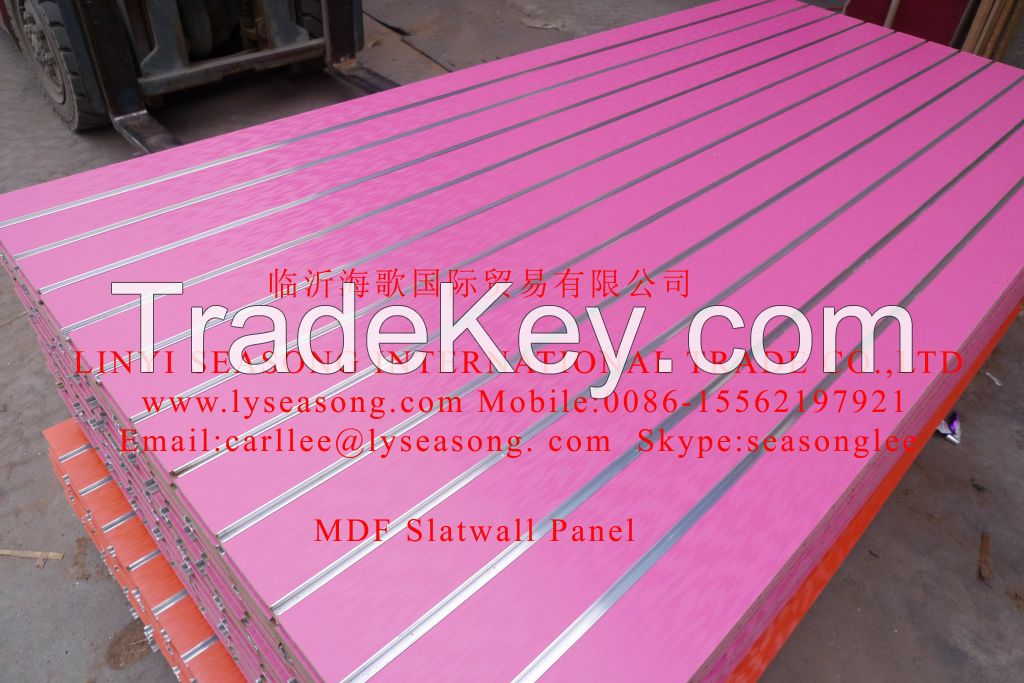 1220*2440mm 15-18mm magic(wave,rose) mdf slatwall panel