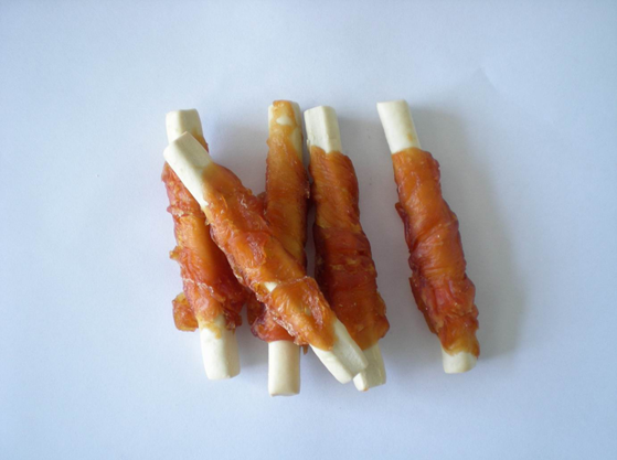 chicken wrapped biscuit stick