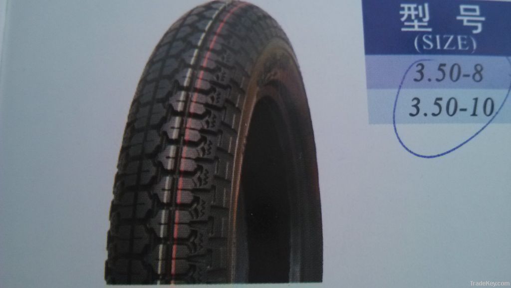 Motorcycle tire 3.50-8, 3.50-10