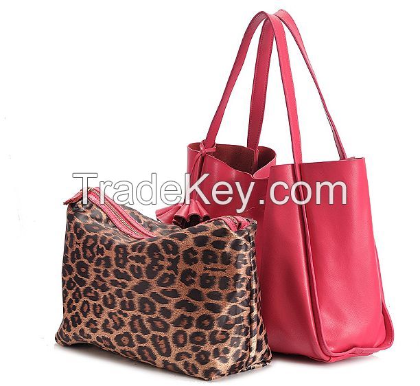 100% genuine leather mother baby leather bag Hobo classic design