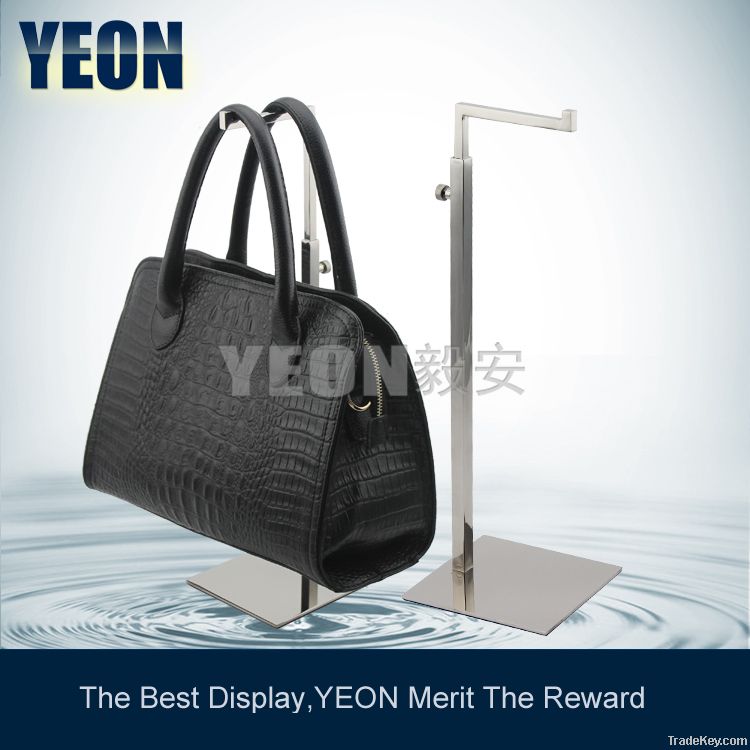 YEON wholesale stainless steel polish handbag display stand rack