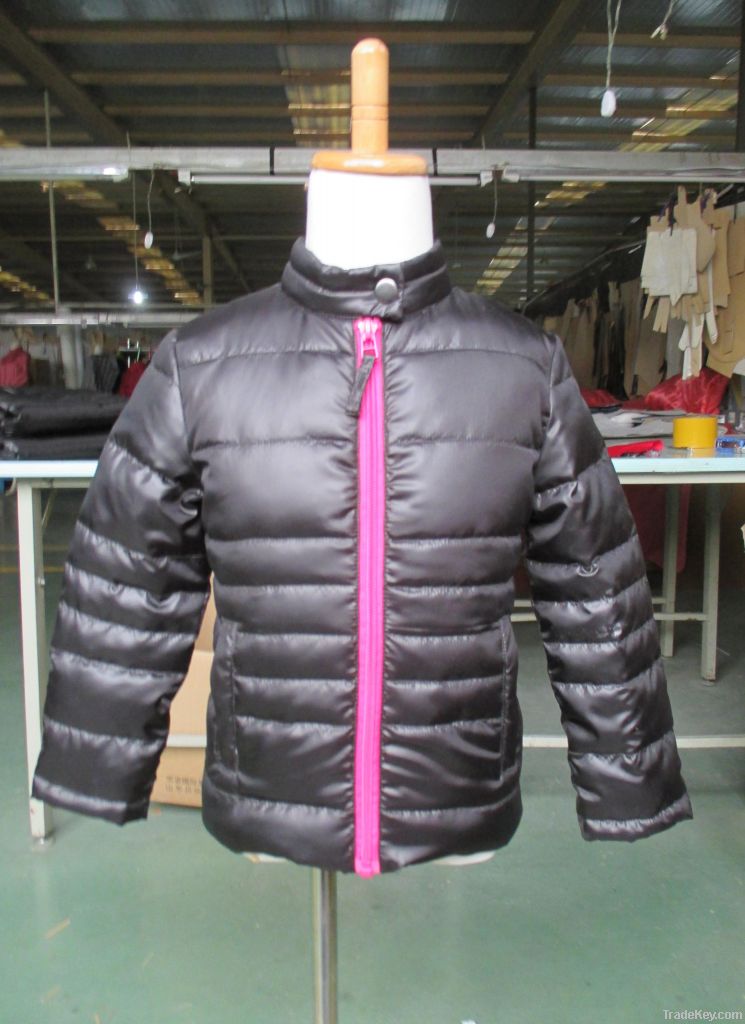 Goose down cotton jacket of the girls