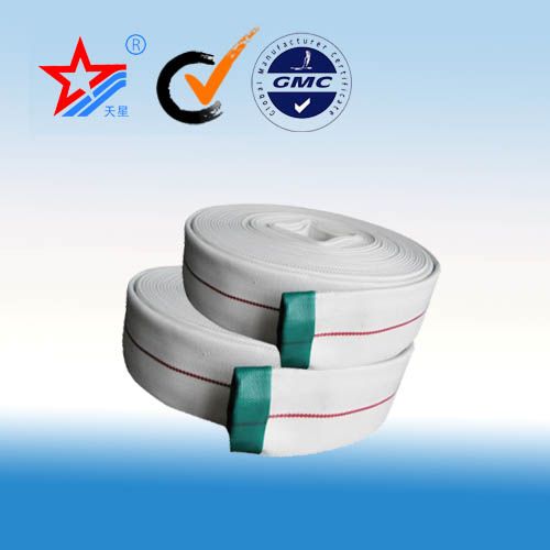 white pvc lining fire hose for fire fighting, 65mm pvc lined fire hose