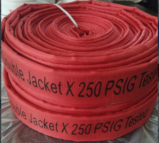 250 PSI double jacket TPU lining with coupling, fire hose for industrial