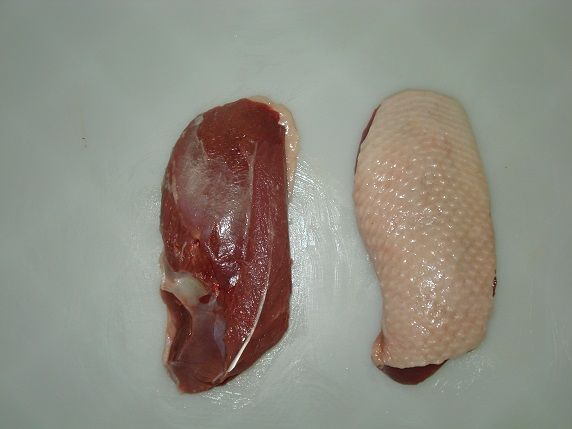 Frozen goose meat