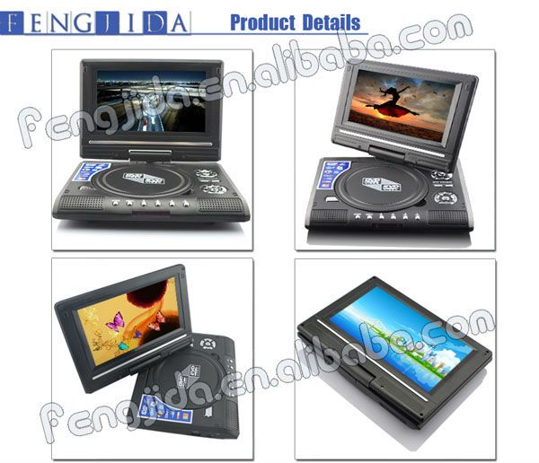 mini 7inch portable dvd with factory price