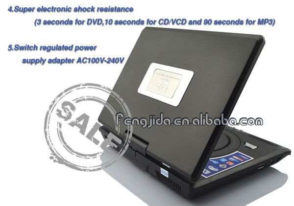 mini 7inch portable dvd with factory price