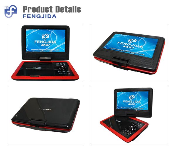 wholesales factory portable dvd with battery