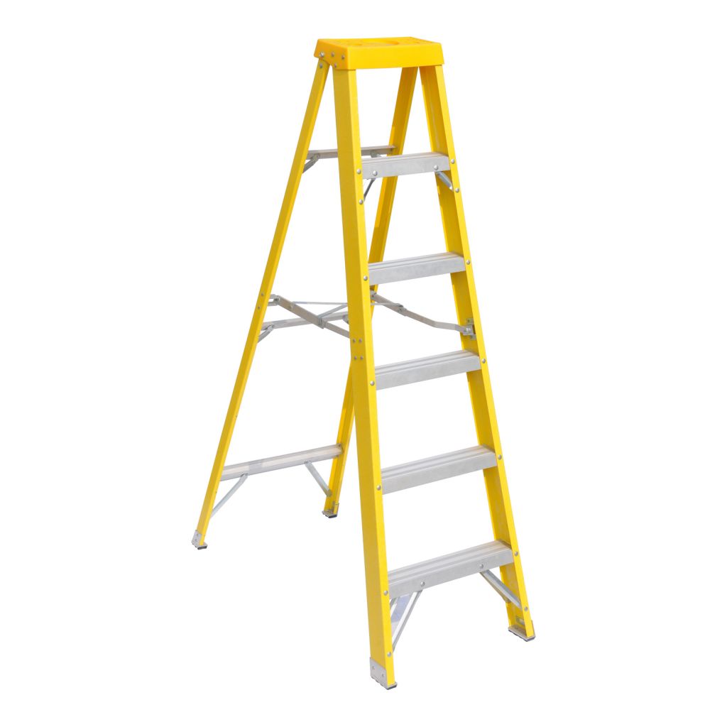 Fiberglass Ladder with non-conductive  for Electricians