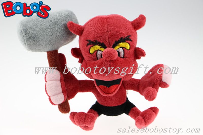 Custom made toy Customized stuffed animal red devil monster toy 