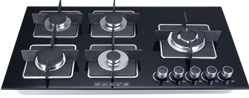 gas hob with glass top