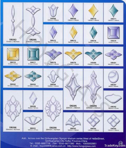 Beveled glass Tiles