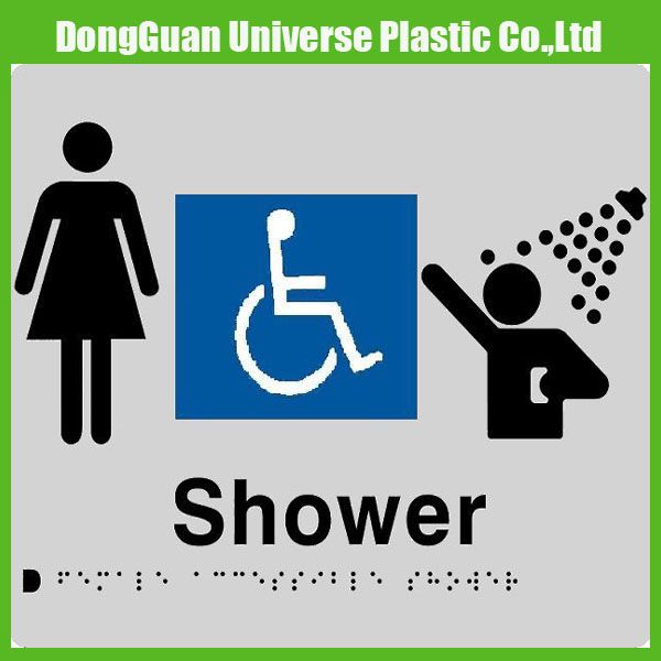 customize Braille Signage female toilet sign