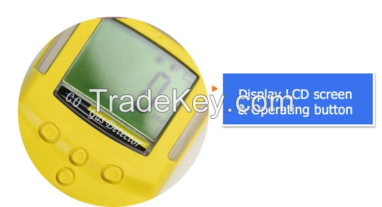 Portable gas detector price for CO, H2S, O2, O3, CL2, H2, NH3, CO2, HF, C2H4, C2H2, etc.