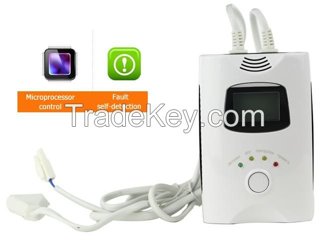 Kitchen use gas detector to detect LPG, LNG, Natural gas with LCD screen