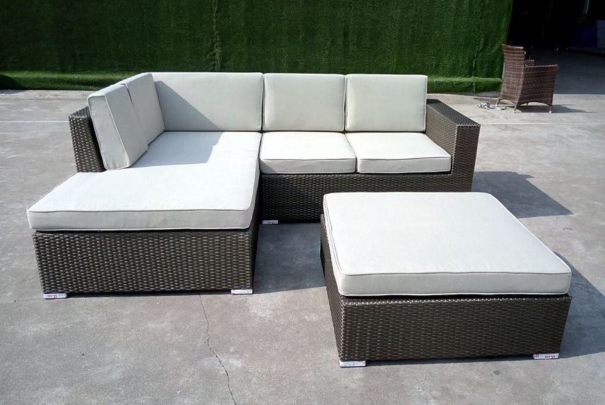 Aluminum Wicker rattan sofa