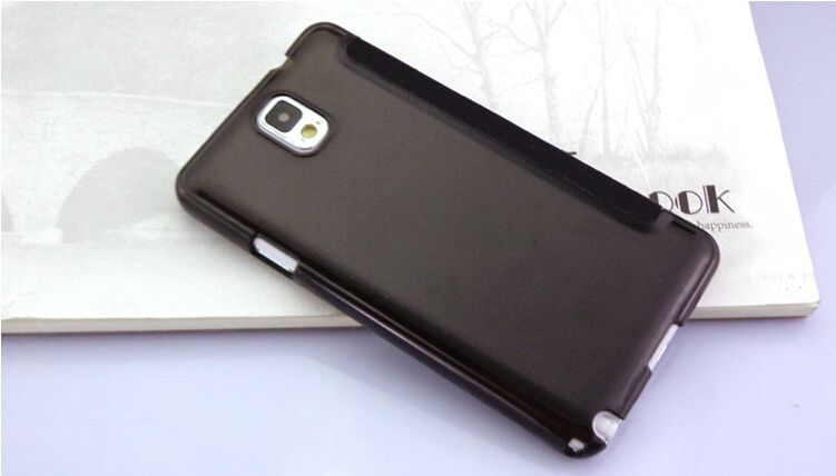 High quality PU leather mobile phone case for Samsung Note 2 , with mirror function , heat press