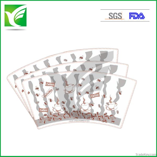 Single paper cup fans coated pe single side pe coated paper for cup